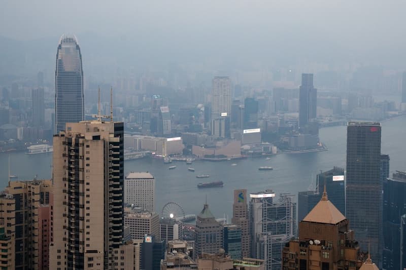 Photo of the skyline in Hong Kong